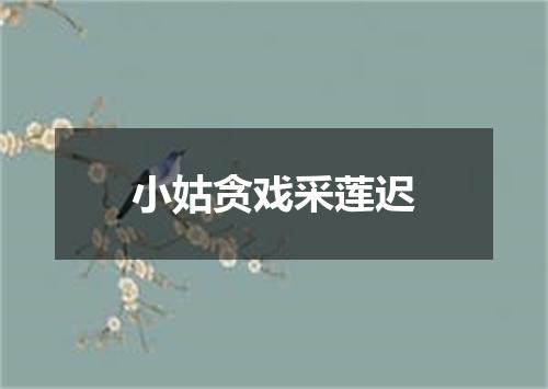 小姑贪戏采莲迟