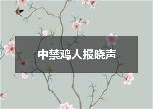 中禁鸡人报晓声