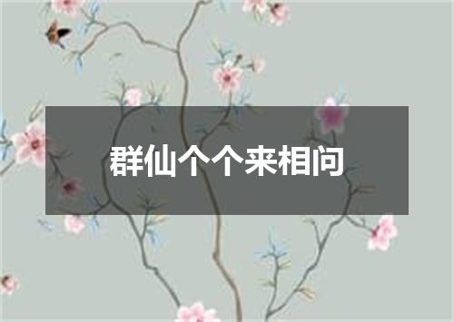群仙个个来相问