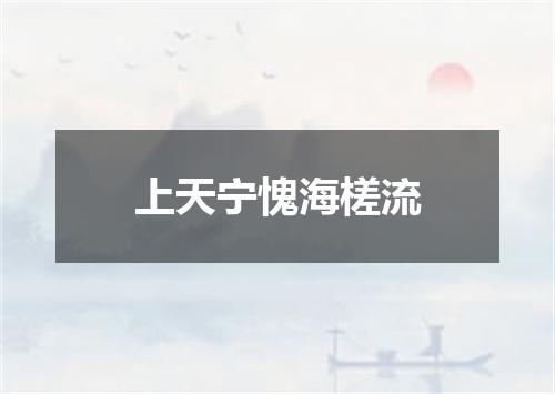 上天宁愧海槎流