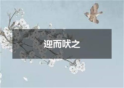 迎而吠之