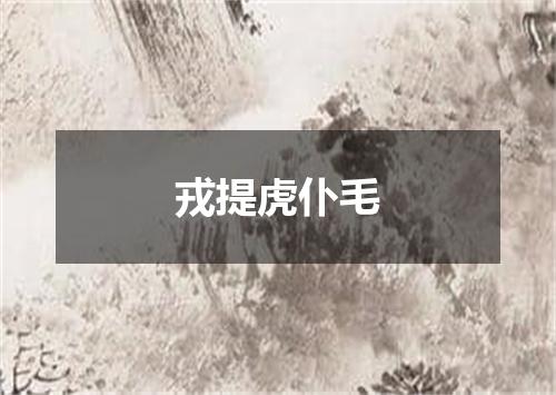 戎提虎仆毛