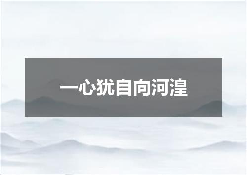 一心犹自向河湟