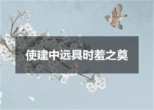 使建中远具时羞之奠