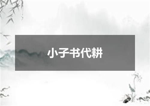 小子书代耕