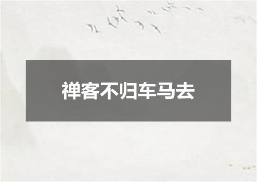 禅客不归车马去