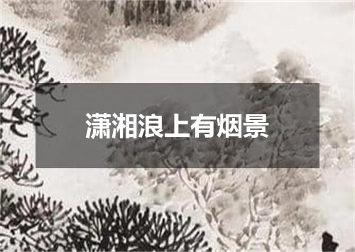 潇湘浪上有烟景