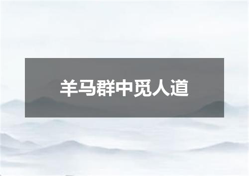 羊马群中觅人道