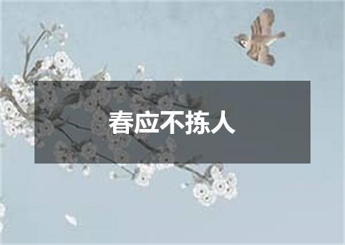 春应不拣人