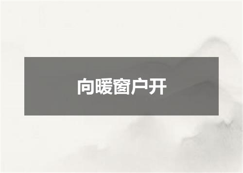 向暖窗户开