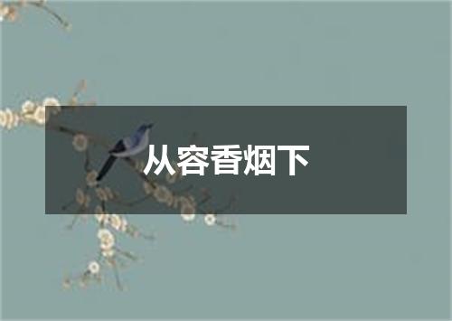 从容香烟下