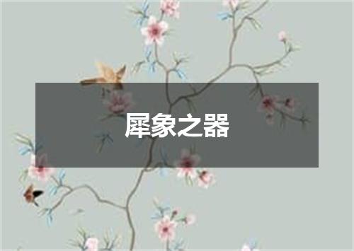 犀象之器
