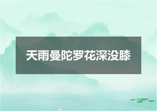 天雨曼陀罗花深没膝