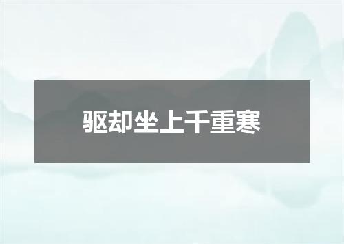 驱却坐上千重寒