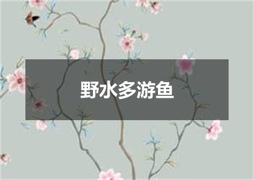野水多游鱼