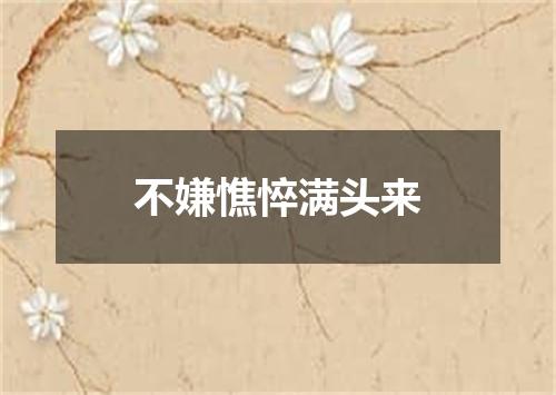 不嫌憔悴满头来