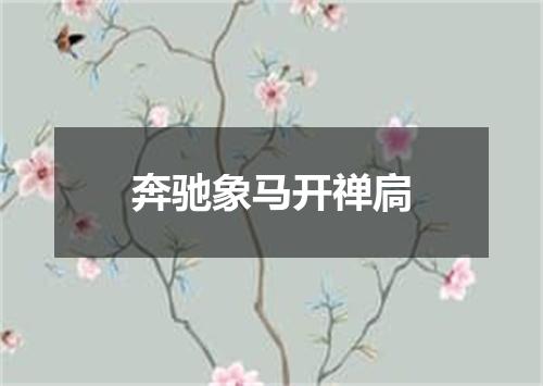 奔驰象马开禅扃