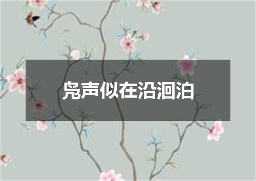 凫声似在沿洄泊