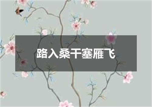 路入桑干塞雁飞