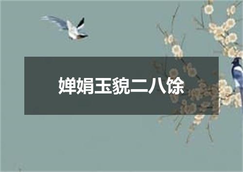 婵娟玉貌二八馀