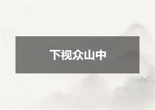 下视众山中