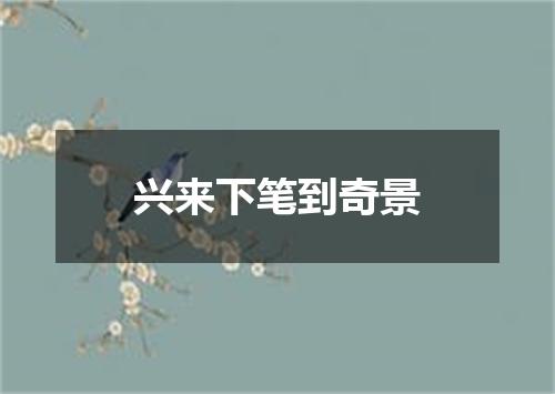 兴来下笔到奇景