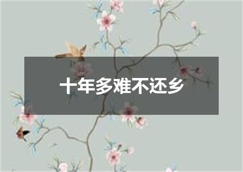 十年多难不还乡