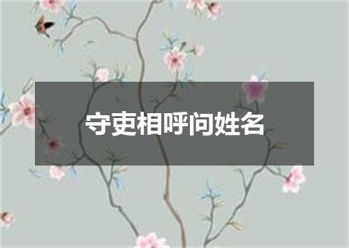 守吏相呼问姓名