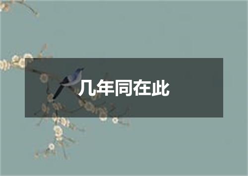 几年同在此