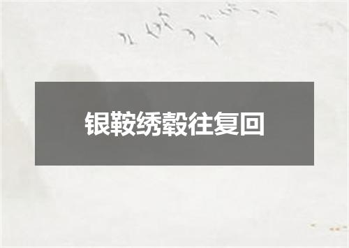 银鞍绣毂往复回