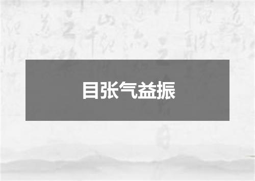 目张气益振