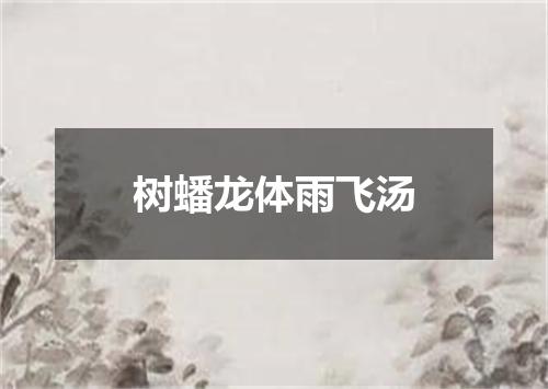 树蟠龙体雨飞汤