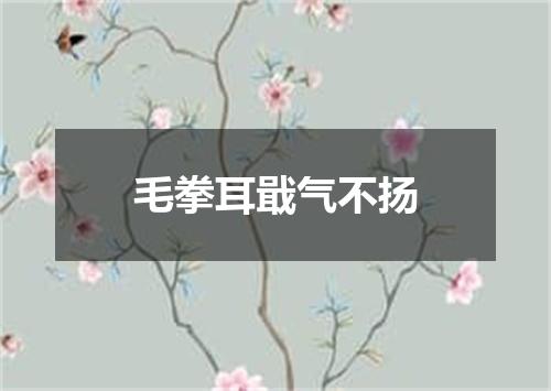 毛拳耳戢气不扬
