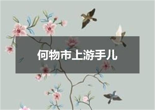 何物市上游手儿
