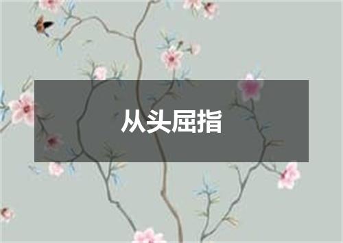 从头屈指