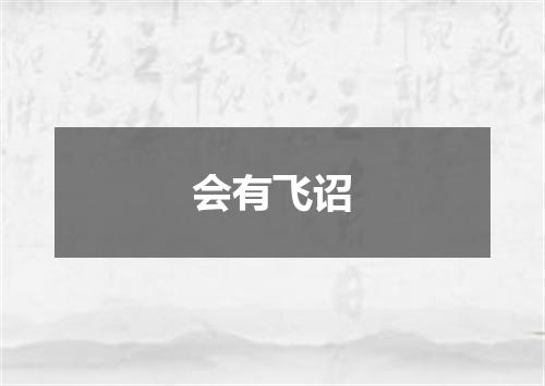 会有飞诏