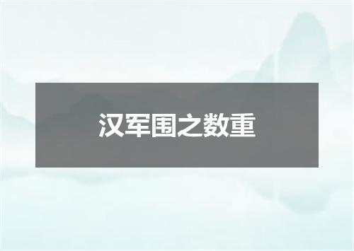 汉军围之数重