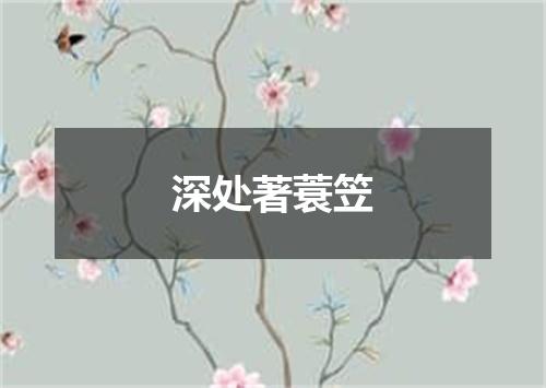 深处著蓑笠