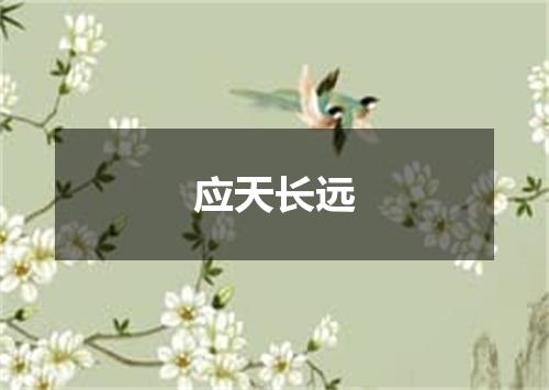 应天长远