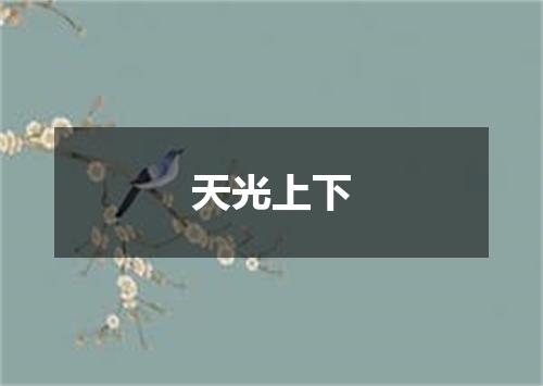 天光上下