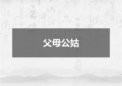 父母公姑