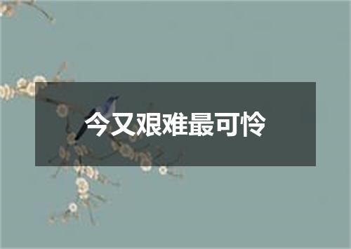 今又艰难最可怜