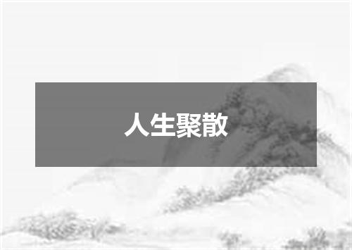 人生聚散
