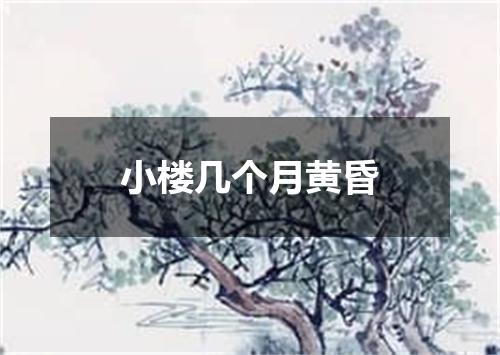 小楼几个月黄昏