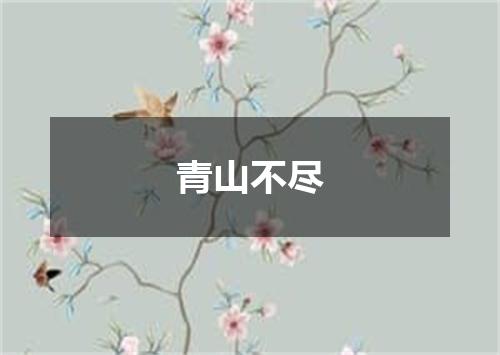 青山不尽
