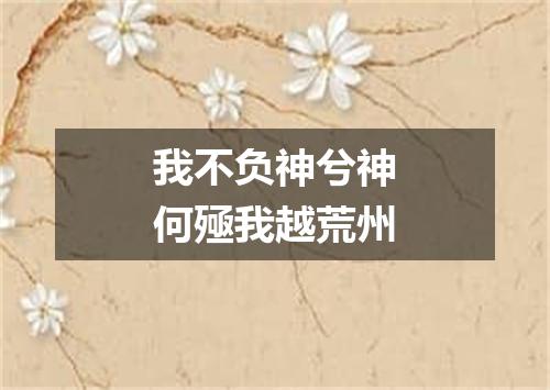 我不负神兮神何殛我越荒州