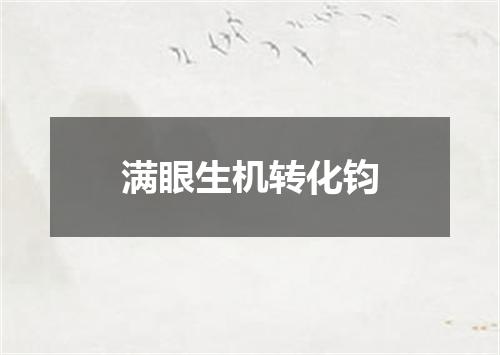 满眼生机转化钧
