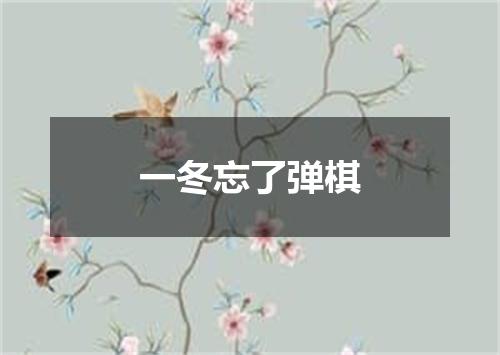 一冬忘了弹棋