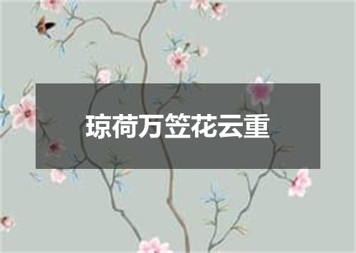 琼荷万笠花云重