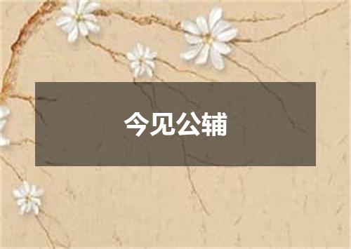 今见公辅